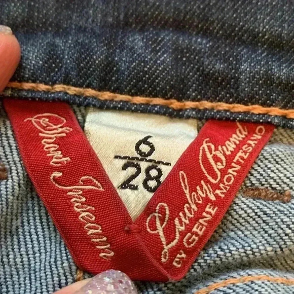 Lucky Brand Vintage Henna Sweet N Low Boot Cut Jeans w Embroidery on Pockets - Picture 5 of 8